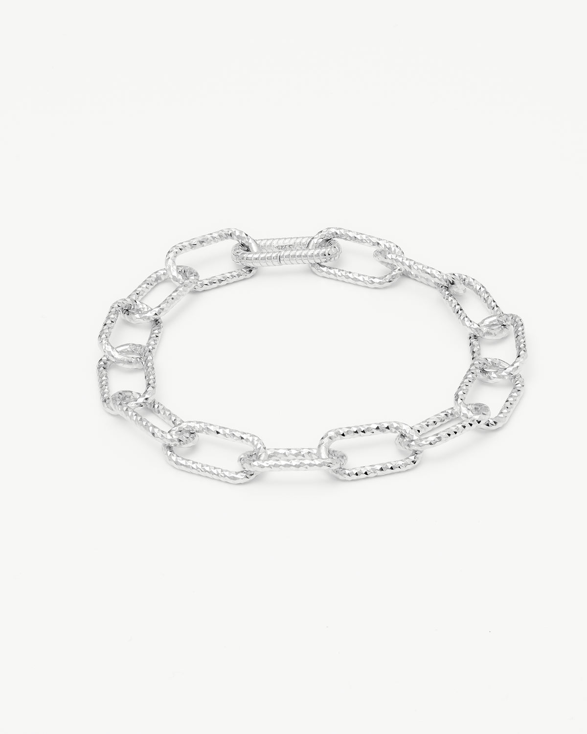 Bransoletka Luxury Chain z grawerowanymi ogniwami – srebro 925 pozłacane