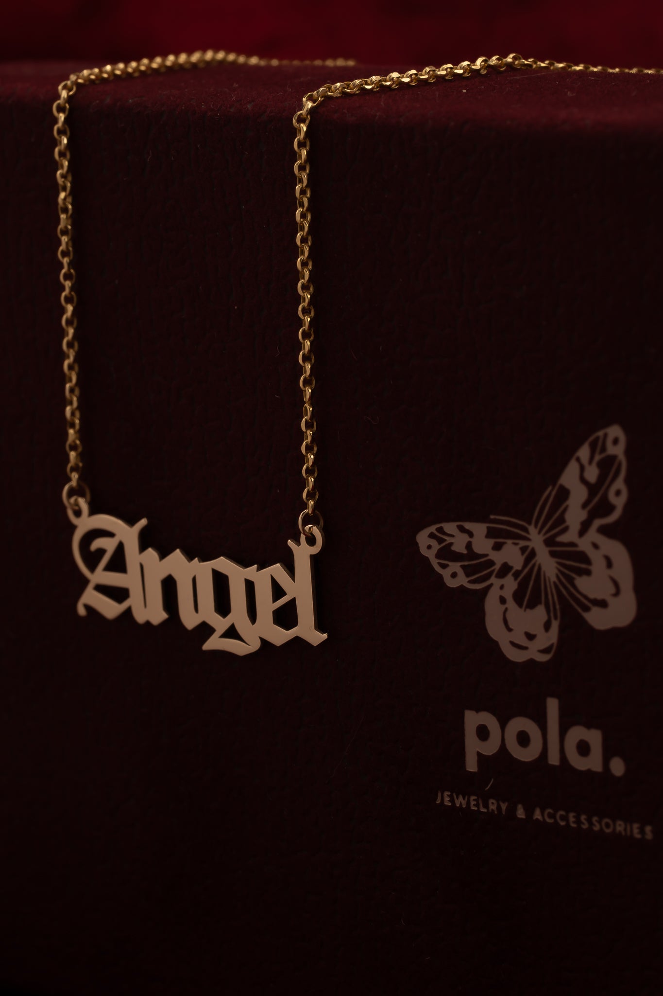 Celebrytka Angel na łańcuszku Rollo | Złoto 585