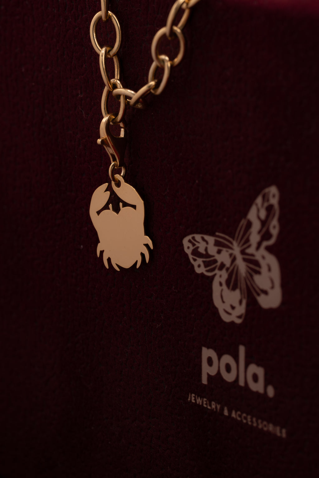 Charms " Cancer" | Pozłacane srebro 925 | Grawer gratis