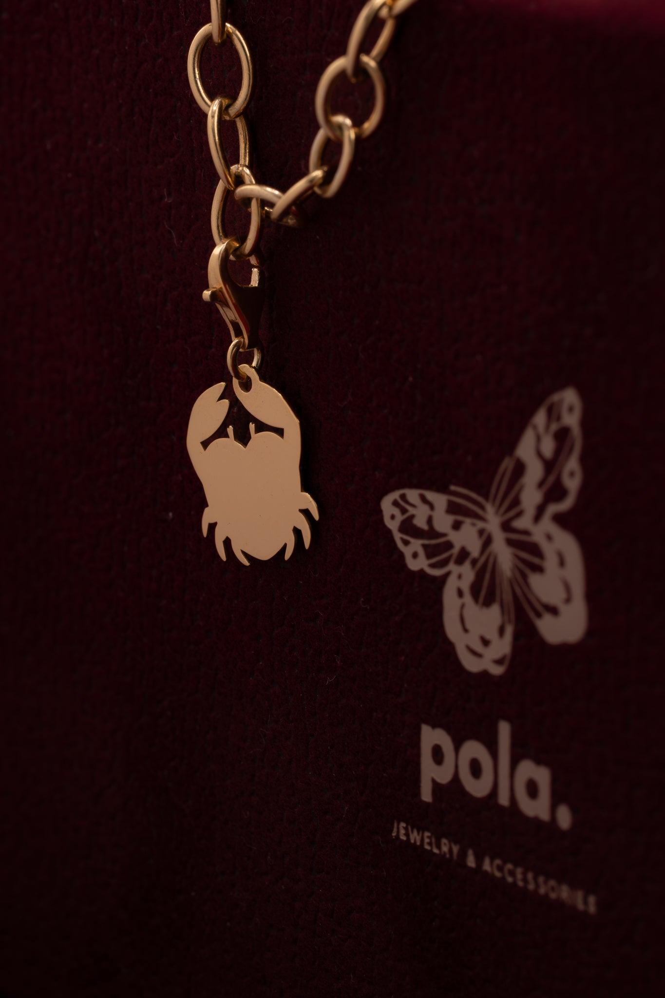 Charms " Cancer" | Pozłacane srebro 925 | Grawer gratis