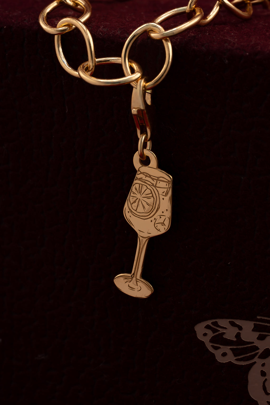Cocktail Charms Pozłacany 925| Zawieszka do bransoletki i naszyjnika