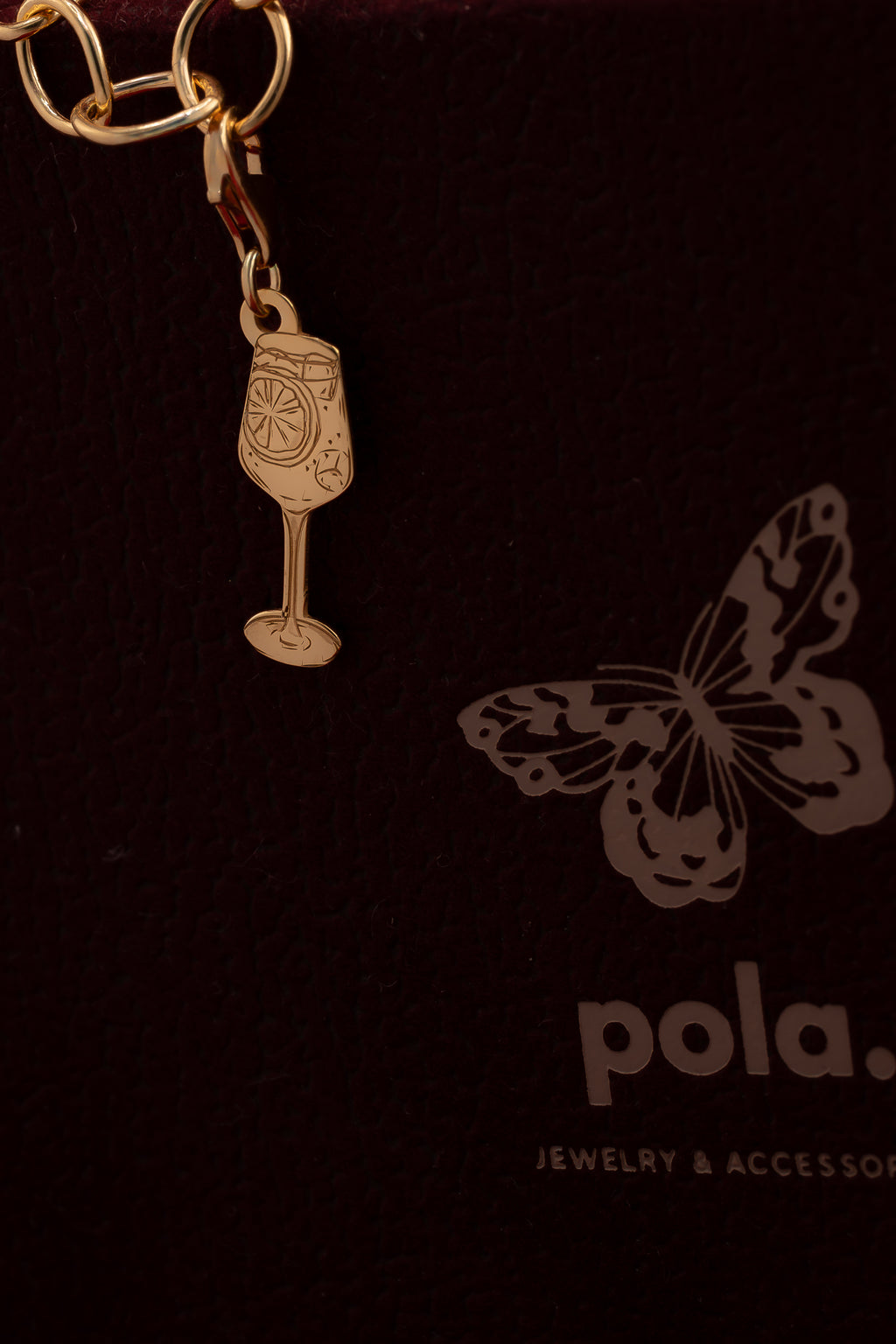Cocktail Charms Pozłacany 925| Zawieszka do bransoletki i naszyjnika