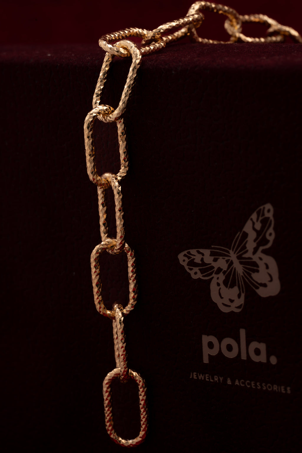Bransoletka Luxury Chain Pozłacana 925| Grawerowana bransoletka damska