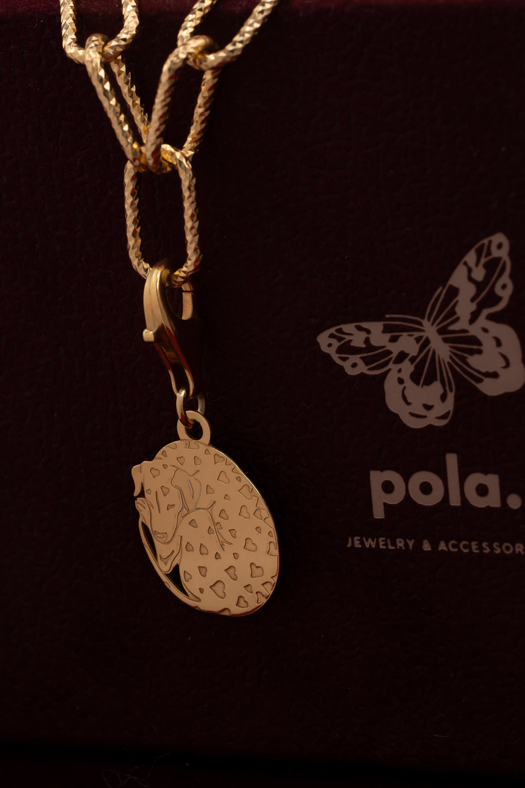 Sleeping Dog Charms DUŻY Pozłacany 925| Zawieszka do bransoletki i naszyjnika