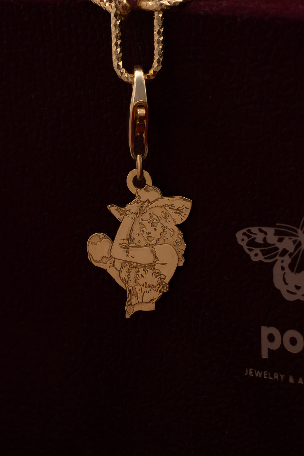 Pin- Up Girl Charms DUŻY Pozłacany 925| Zawieszka do bransoletki i naszyjnika