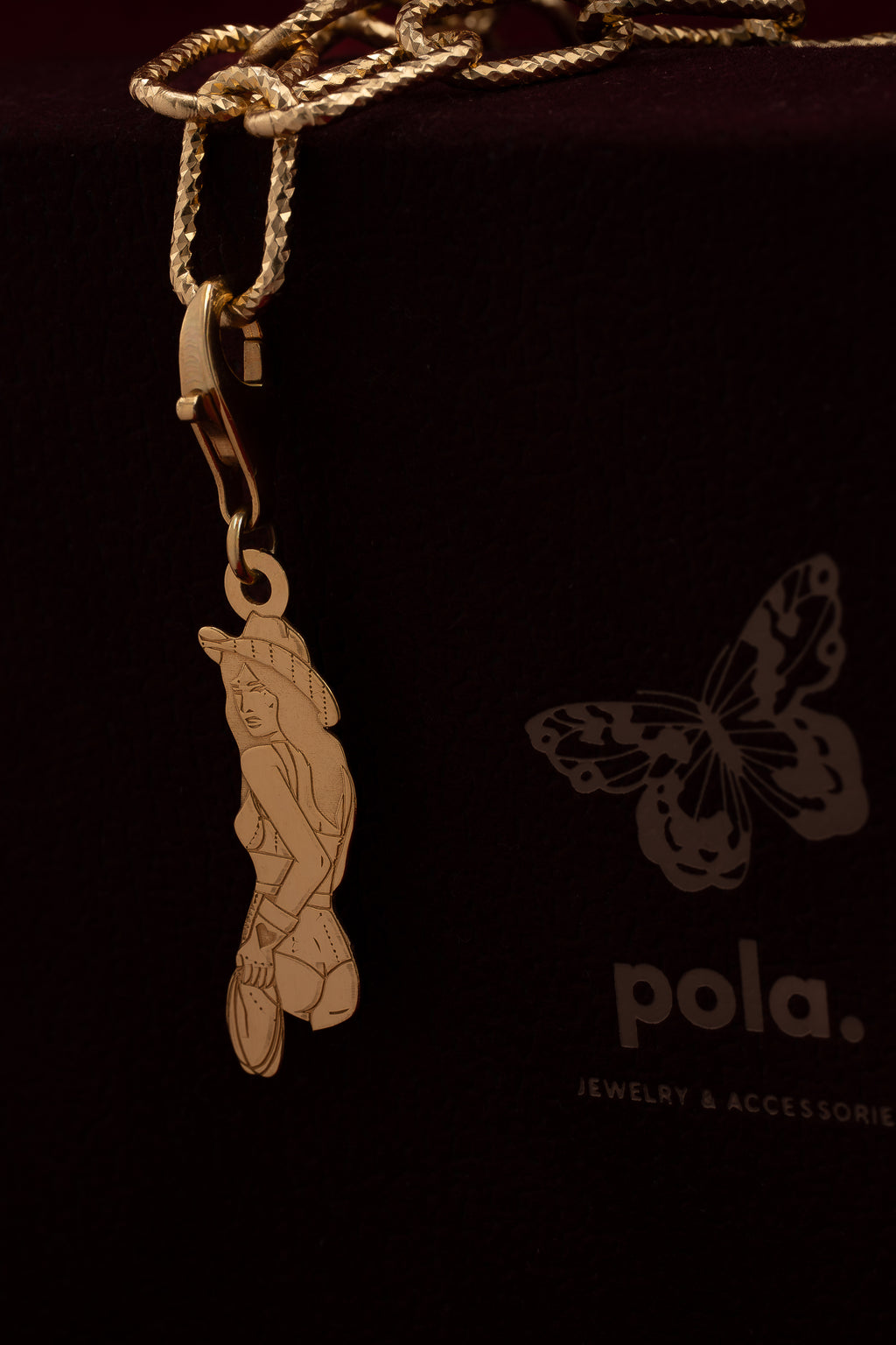 Cowgirl Charms DUŻY Pozłacany 925| Zawieszka do bransoletki i naszyjnika