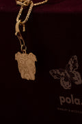 Bulldog Charms DUŻY Pozłacany 925| Zawieszka do bransoletki i naszyjnika
